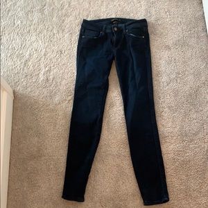Genetic low rise dark skinny jeans